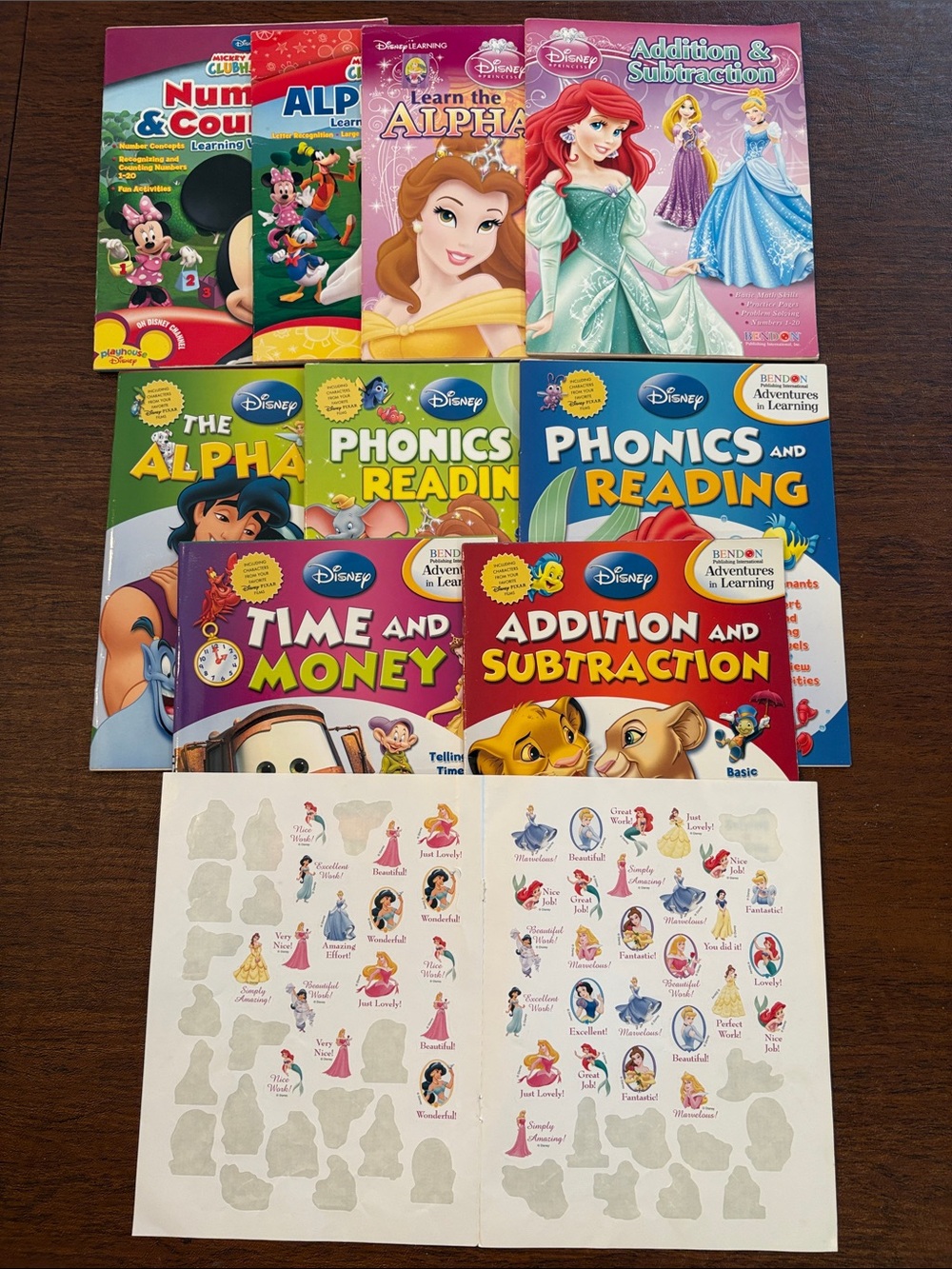 Disney Learning Activity Workbooks Bundle 
(Read description)